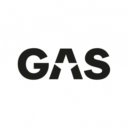 GAS-klistermärke 23x8cm, svart i gruppen Billjud / Tillbehör / Merchandise hos BRL Electronics (909LOGOCMB)